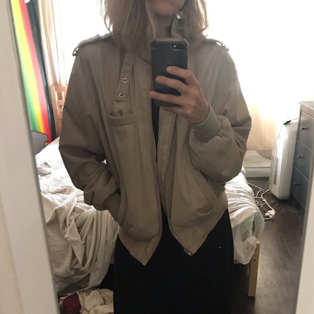 Haggar camel jacket